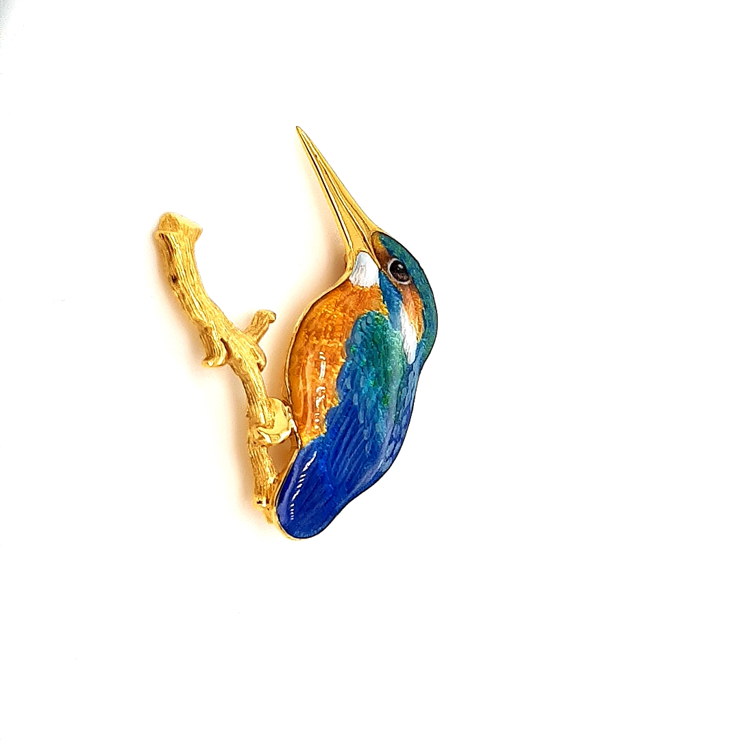 Kingfisher brooch best sale